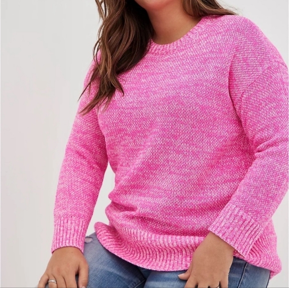 torrid Sweaters - Torrid Pink Crew Neck Sweater